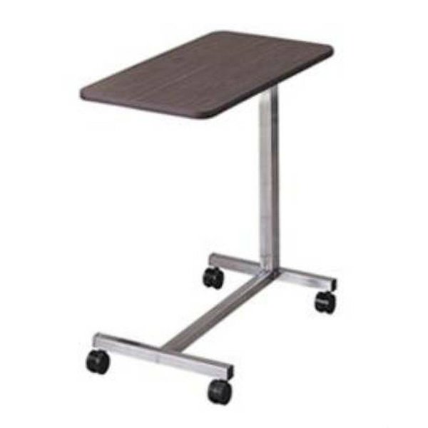 Brewer Overbed Table, "H" Base, Gray 11600